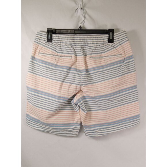 George Men's White/Blue/Pink Flat Front Shorts Size Medium (32-34) - Picture 2 of 5